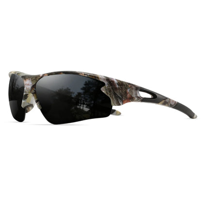 Velocity Wraparound Sports Sunglasses - Camo Black