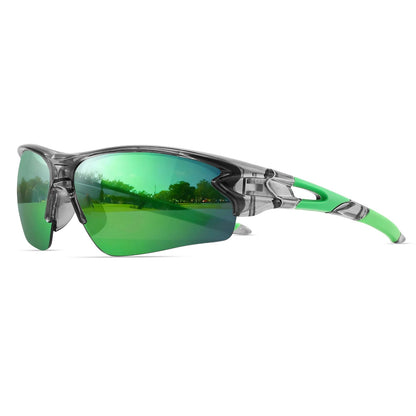 Velocity Wraparound Sports Sunglasses - Camo Green