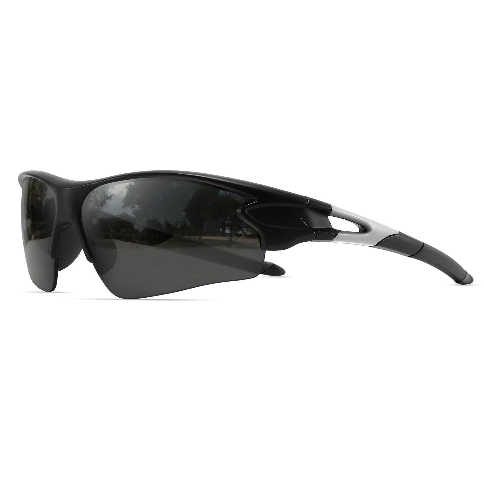 Velocity Wraparound Sports Sunglasses - Matte Black