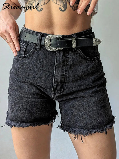 Vera High Waist Denim Shorts