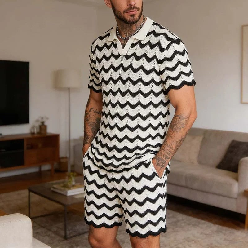 Verano Knitted Polo Set