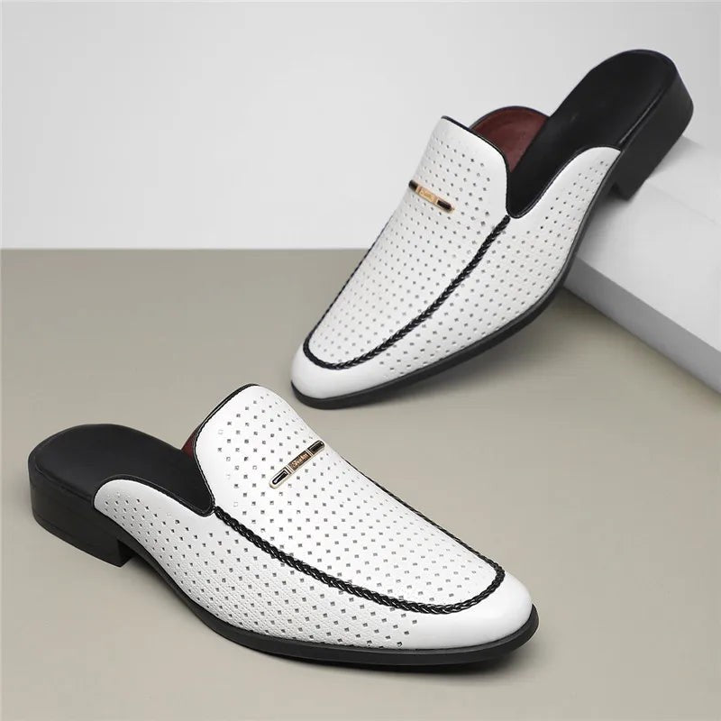 Verano Leather Slides