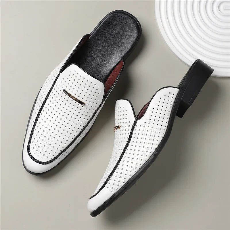Verano Leather Slides