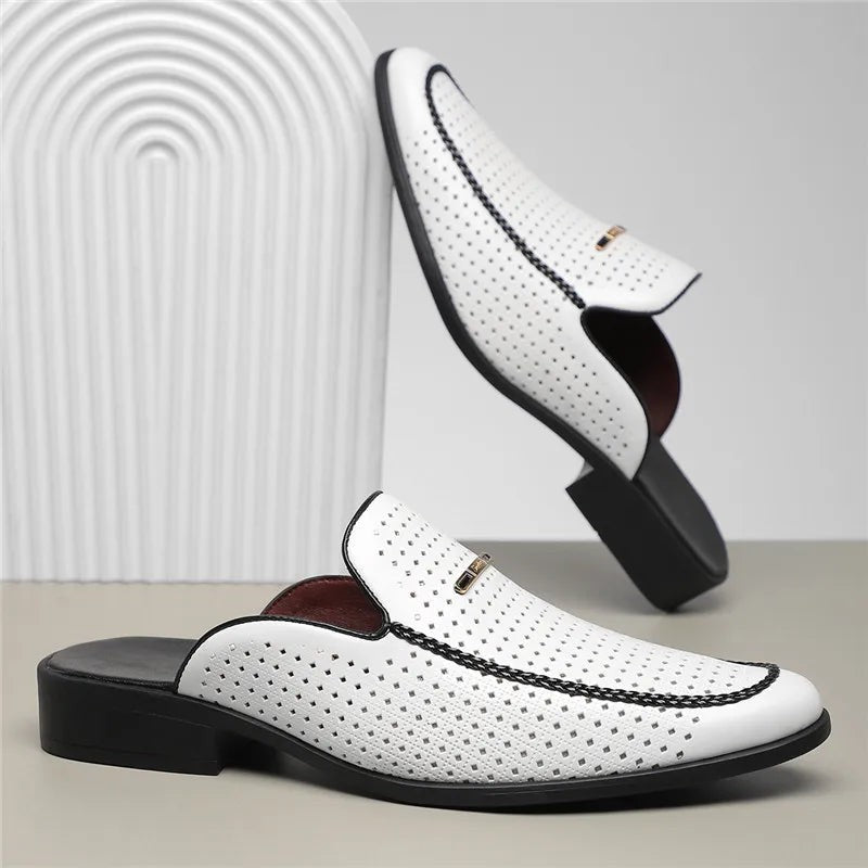 Verano Leather Slides