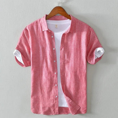 Verano Linen Shirt - Blush Pink