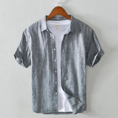 Verano Linen Shirt - Stone Gray