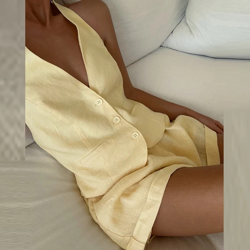 Verden Halter Shorts Set