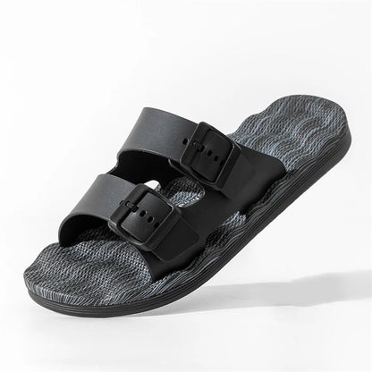 Verdon Adjustable Sandals - Black