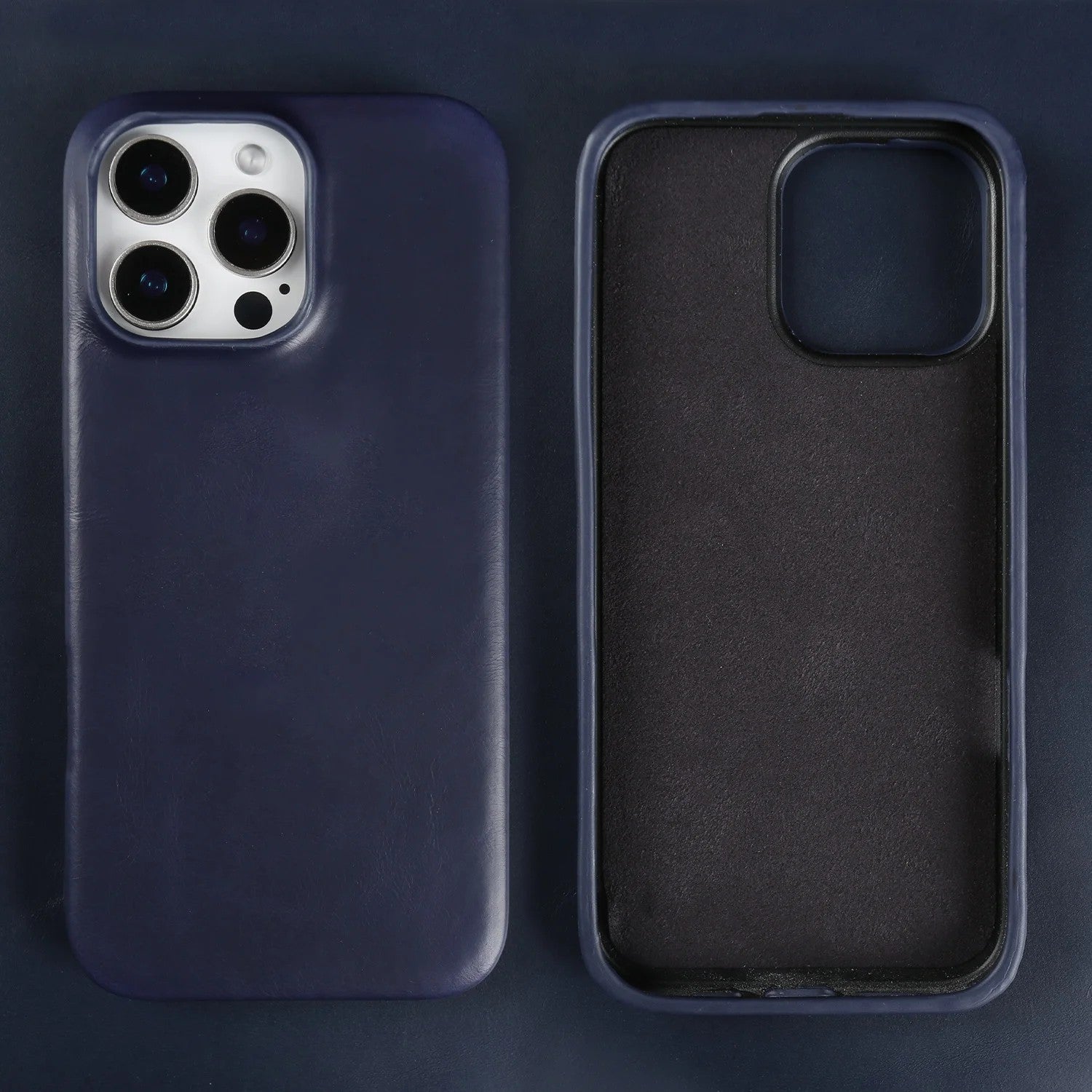 Verdon Genuine Leather Case - Navy