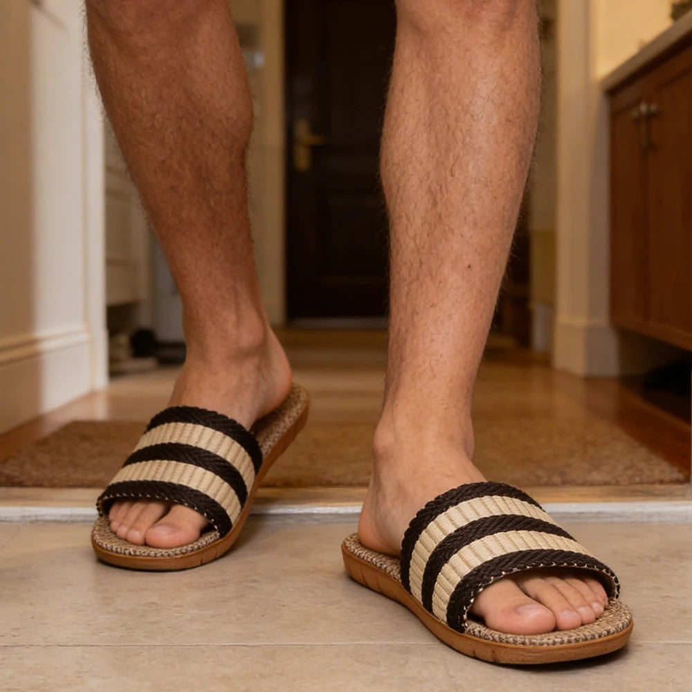 Verdon Linen Slippers