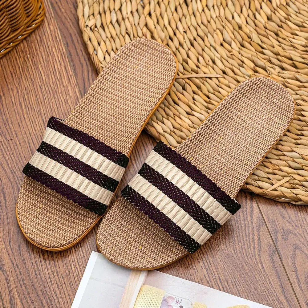 Verdon Linen Slippers