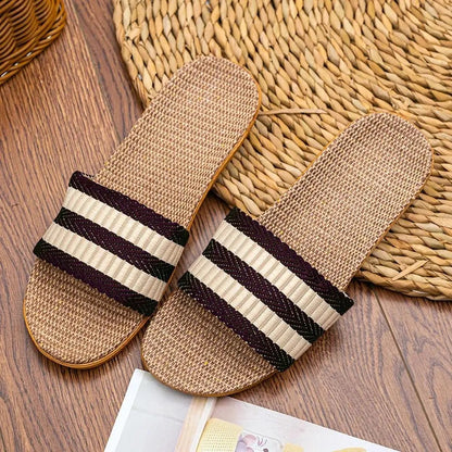 Verdon Linen Slippers