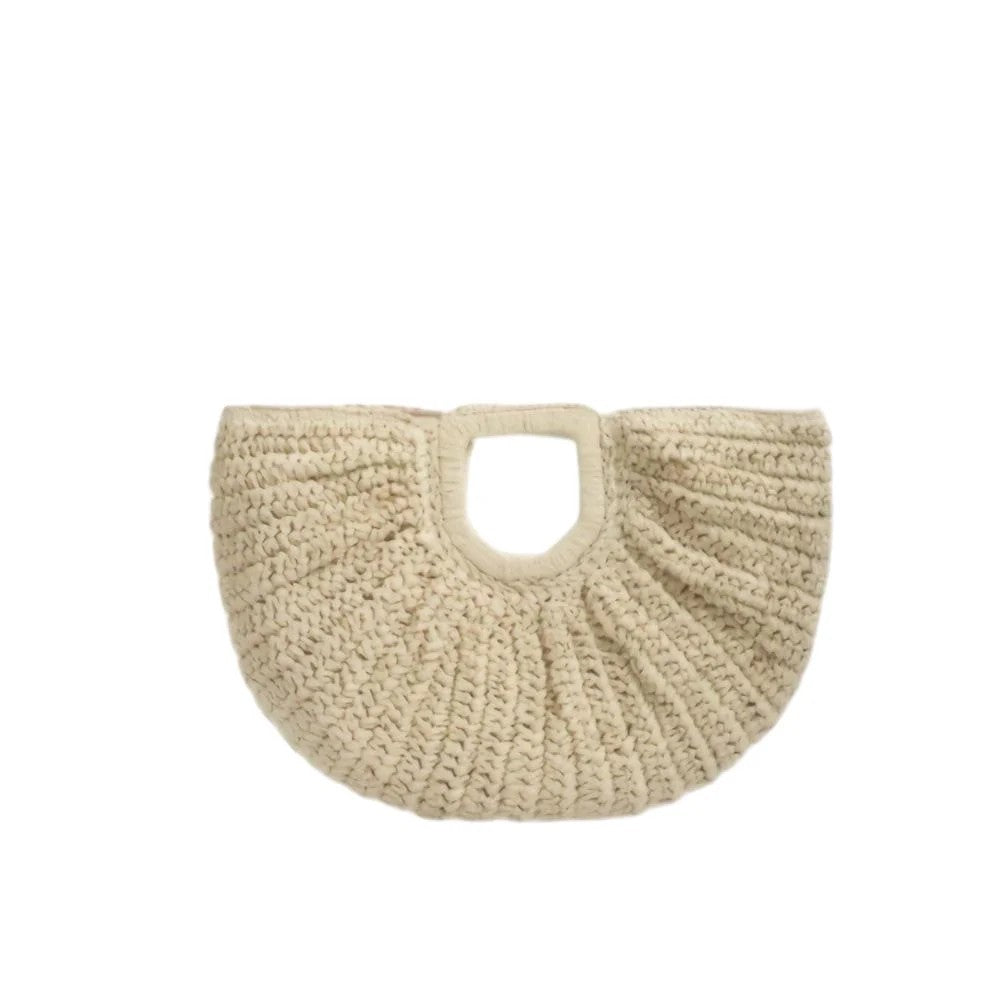 Veria Straw Snap Clutch
