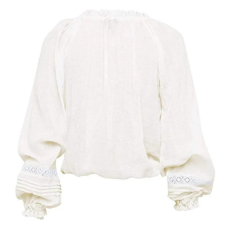 Veria Cotton Lantern Blouse
