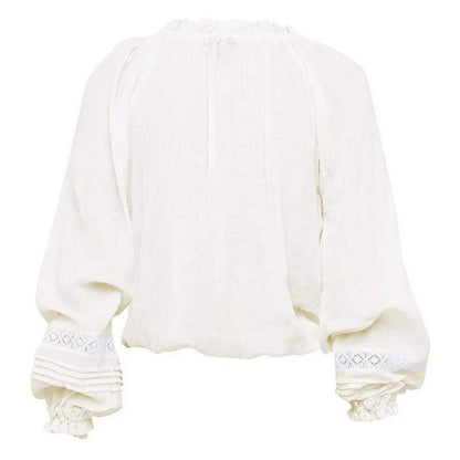 Veria Cotton Lantern Blouse