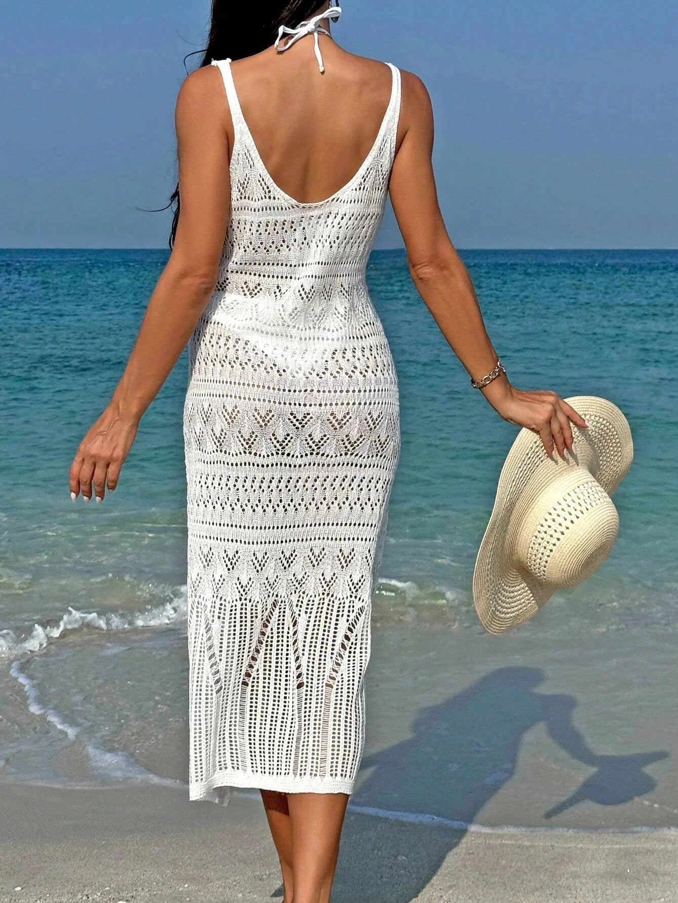 Veria Crochet Maxi Dress