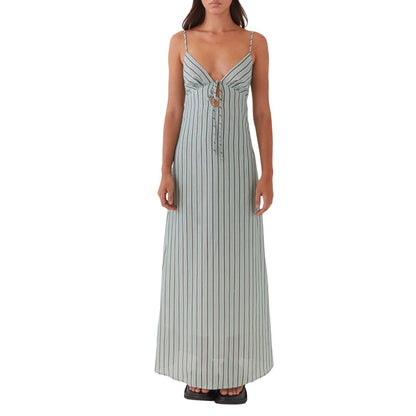Verona Spaghetti Strap Dress - Sage Green