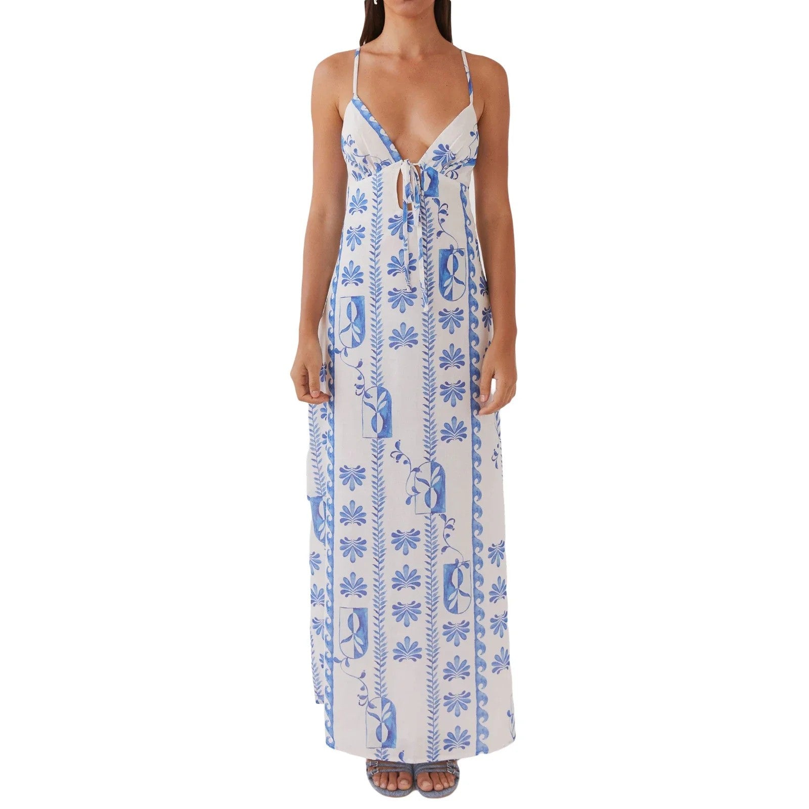 Verona Spaghetti Strap Dress - Azure