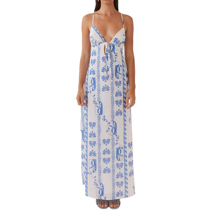Verona Spaghetti Strap Dress - Azure