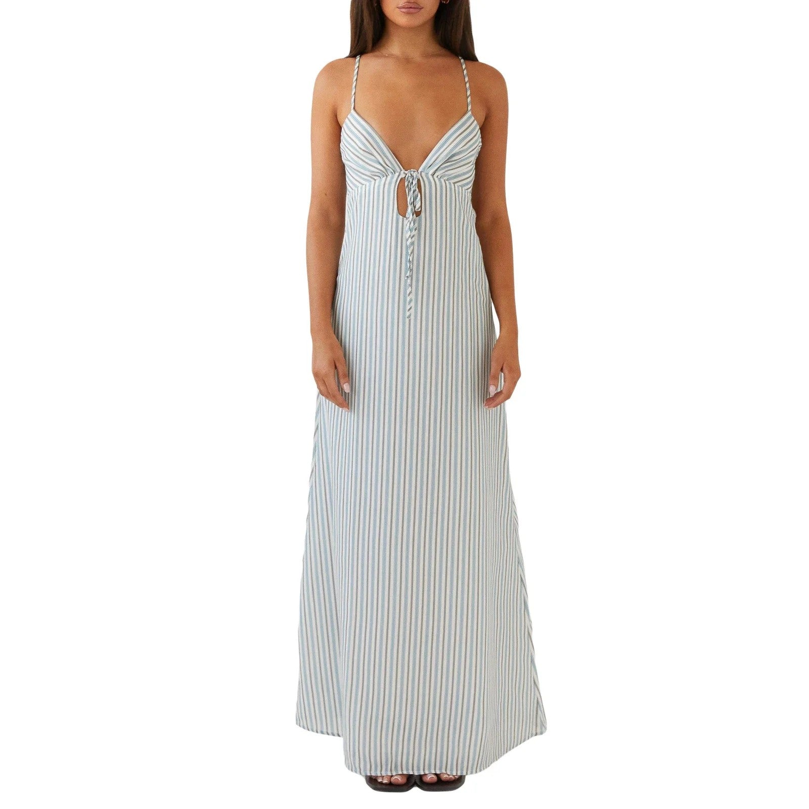Verona Spaghetti Strap Dress - Sky Blue