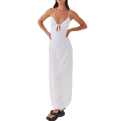 Verona Spaghetti Strap Dress - White