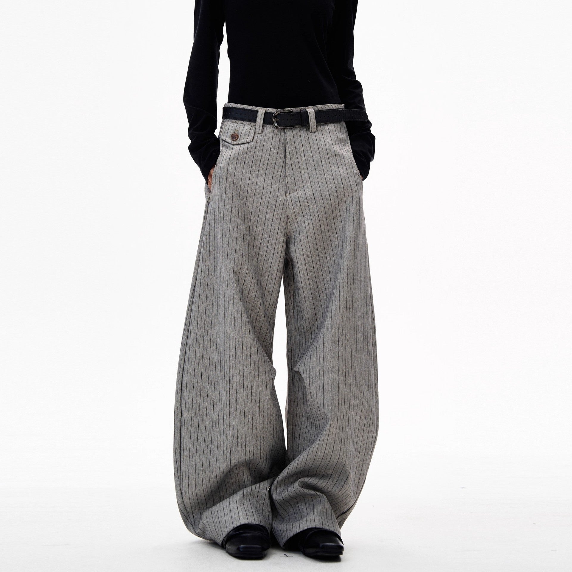 Verona Striped Draped Trousers