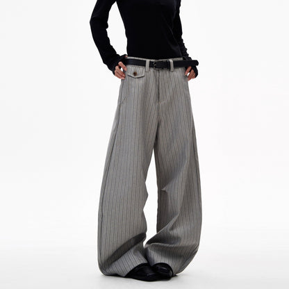 Verona Striped Draped Trousers
