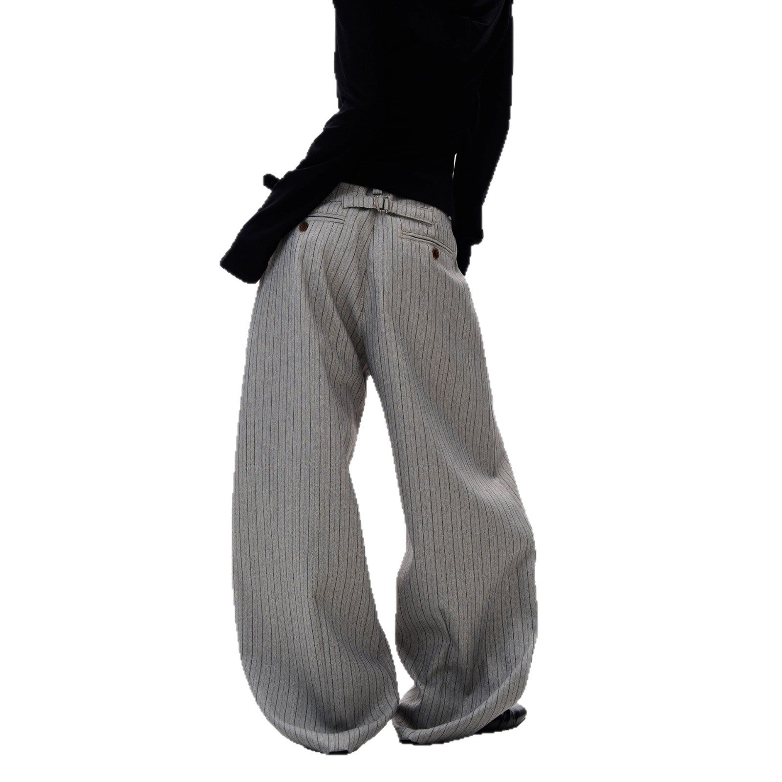 Verona Striped Draped Trousers