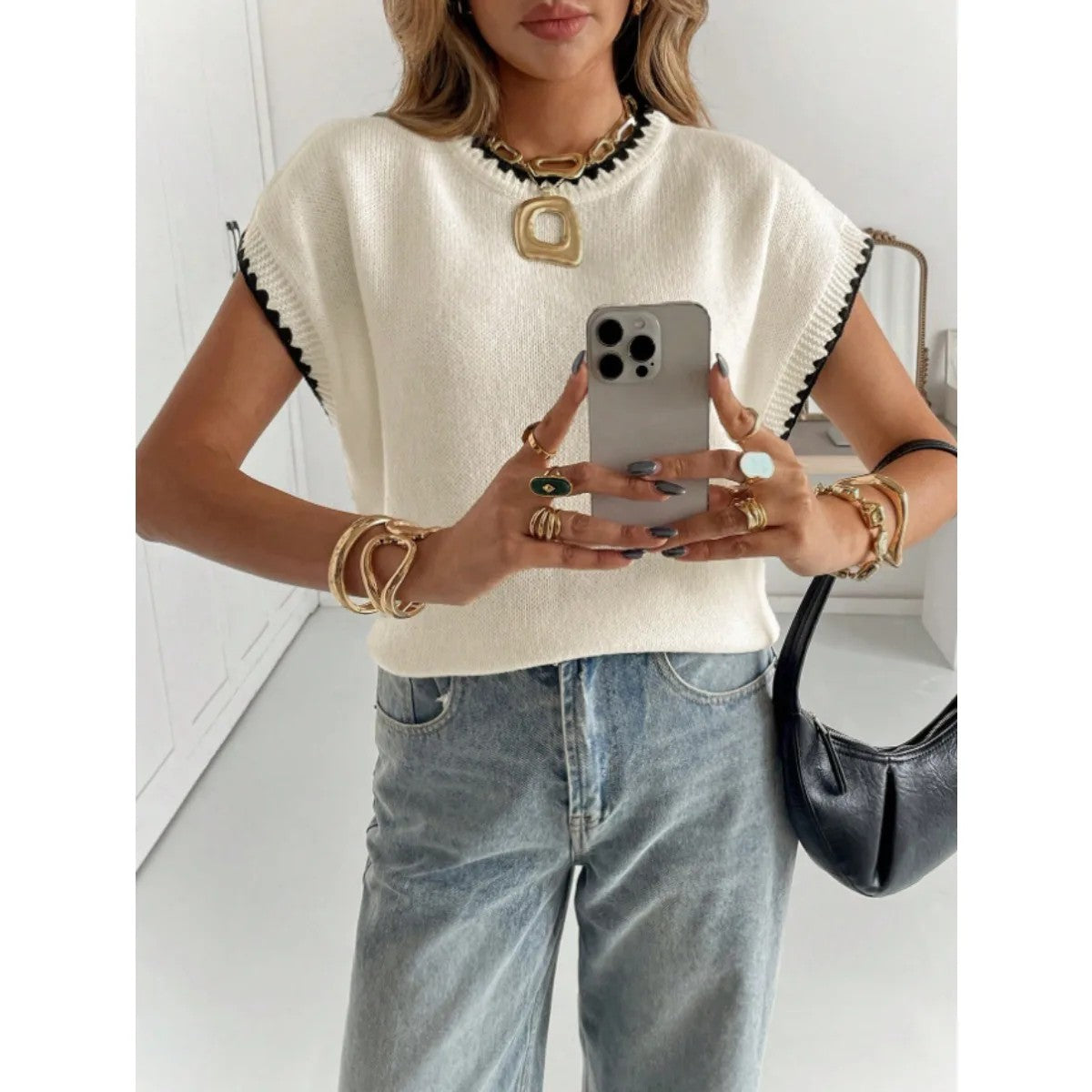 Verona Colorblock Knit Top
