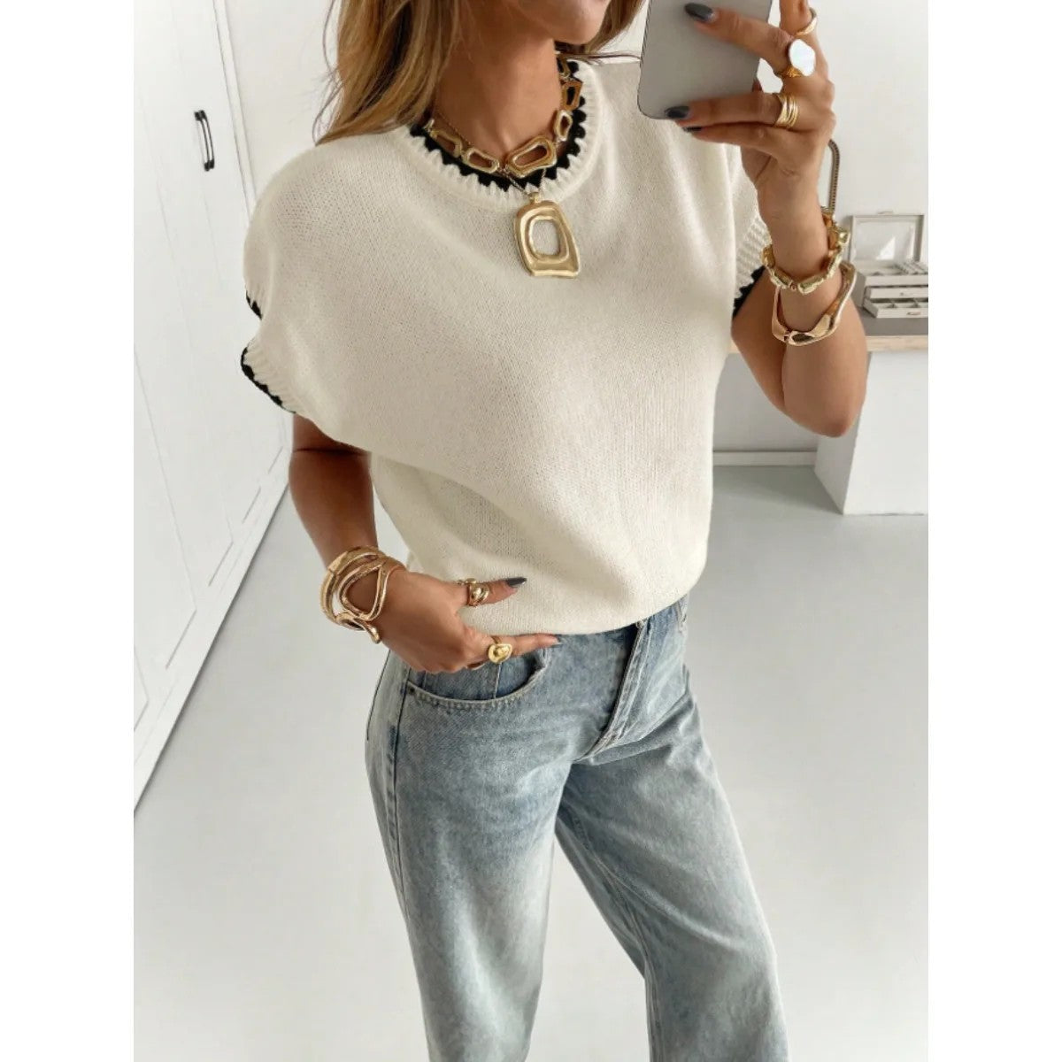 Verona Colorblock Knit Top
