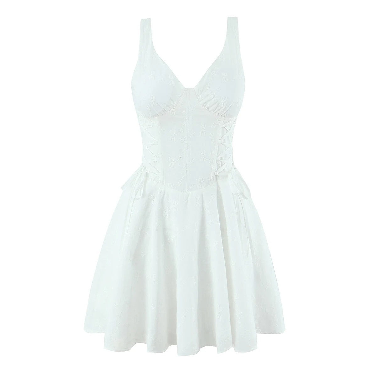 Verona Embroidered Mini Dress
