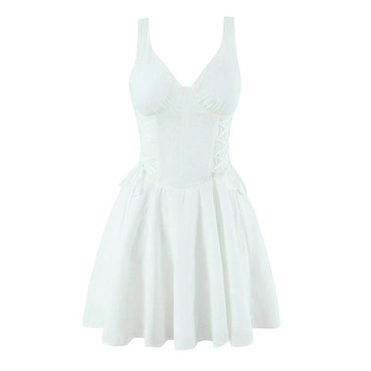 Verona Embroidered Mini Dress