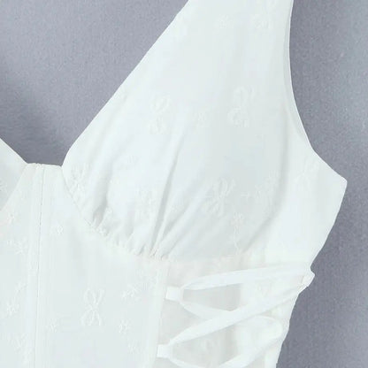 Verona Embroidered Mini Dress