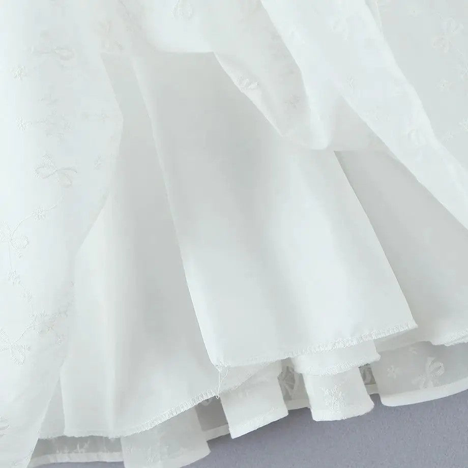 Verona Embroidered Mini Dress