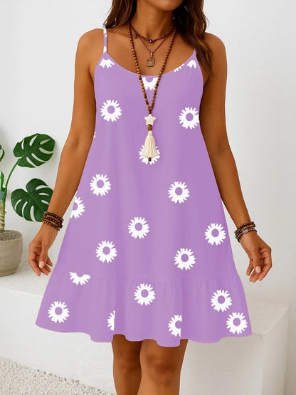 Verona Floral Sundress - Lavender Haze