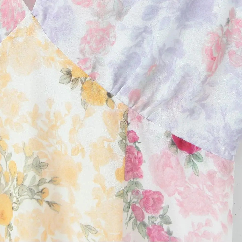 Verona Floral Ruffled Mini Dress