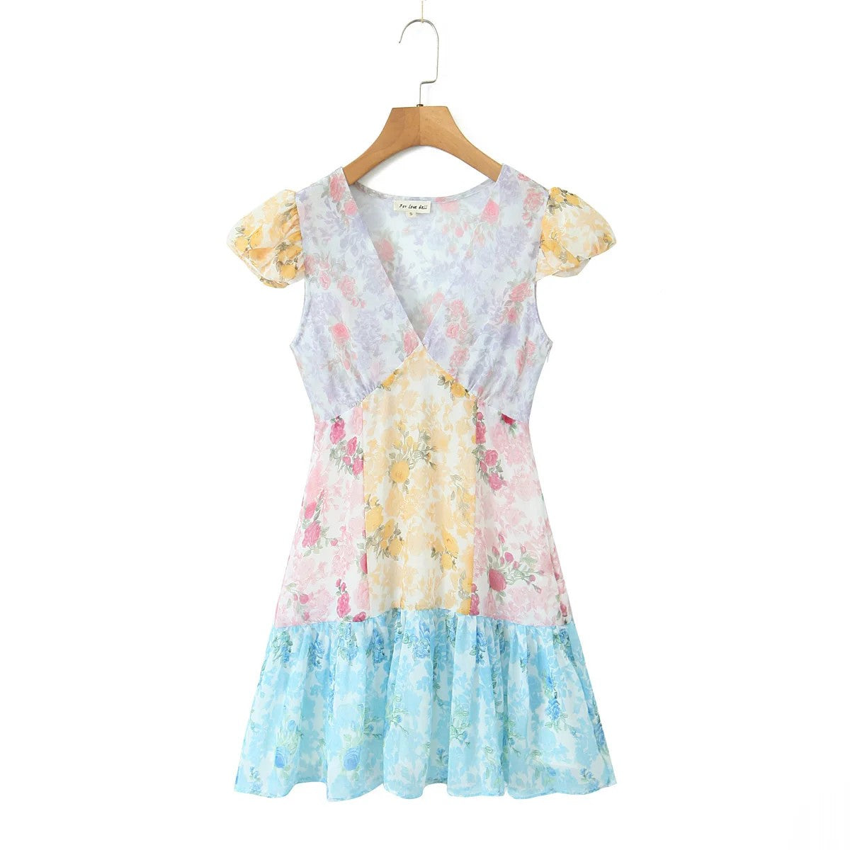 Verona Floral Ruffled Mini Dress