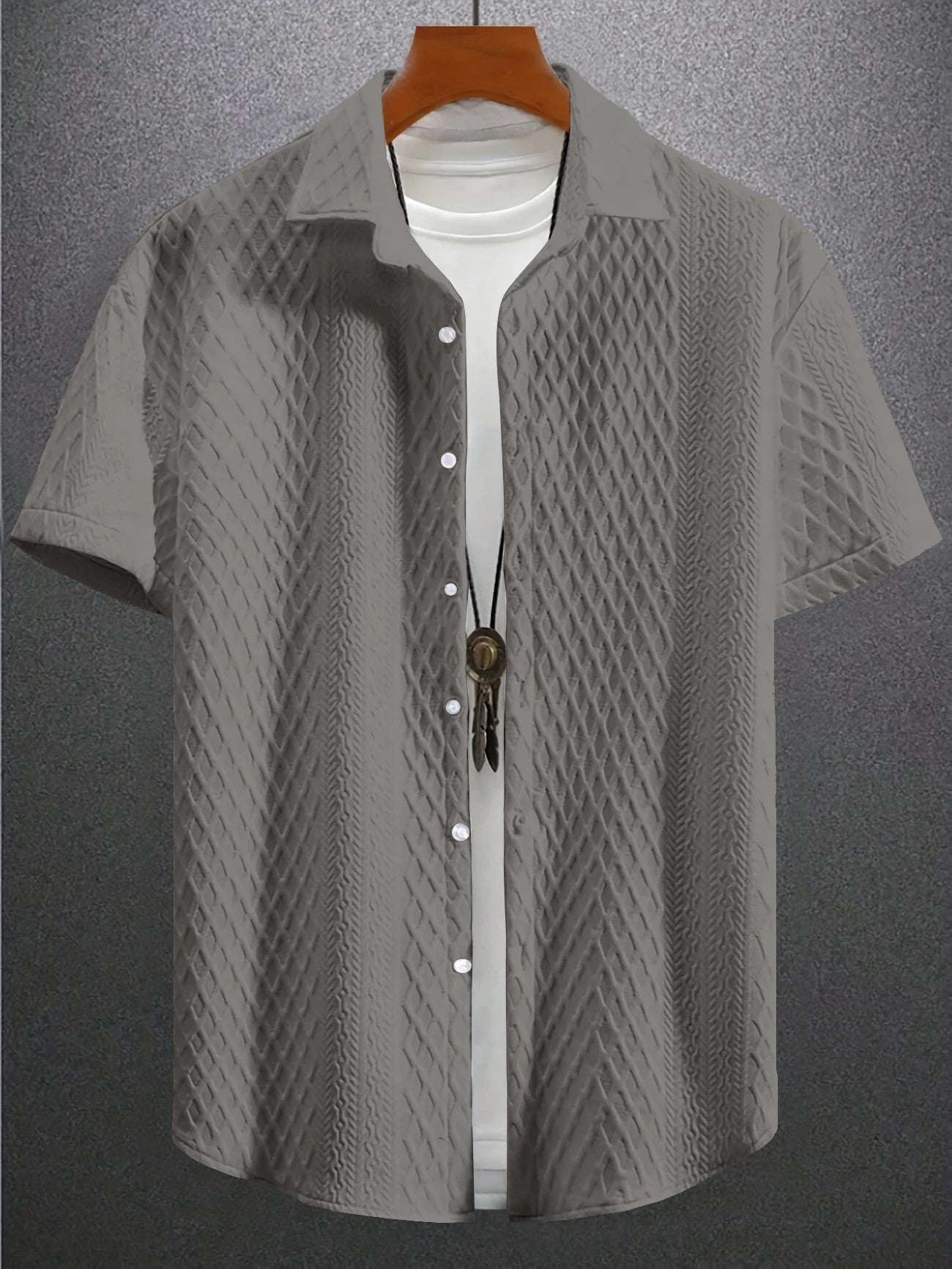 Verona Jacquard Shirt - Grey