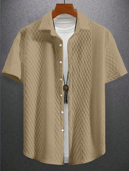 Verona Jacquard Shirt - Khaki