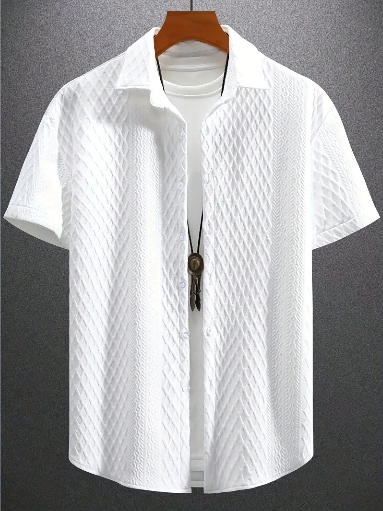 Verona Jacquard Shirt - White