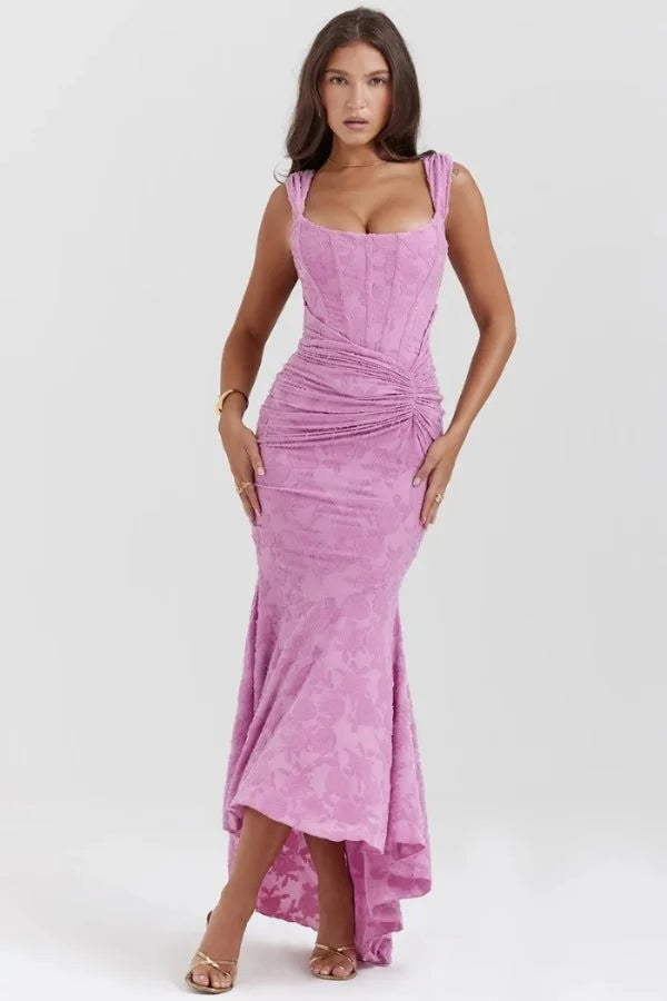 Verona Jacquard Corset Gown