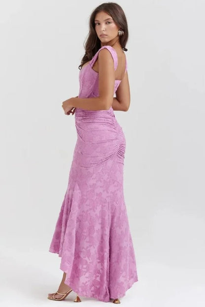 Verona Jacquard Corset Gown