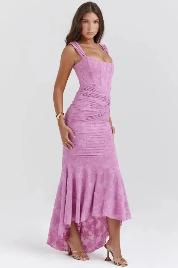 Verona Jacquard Corset Gown
