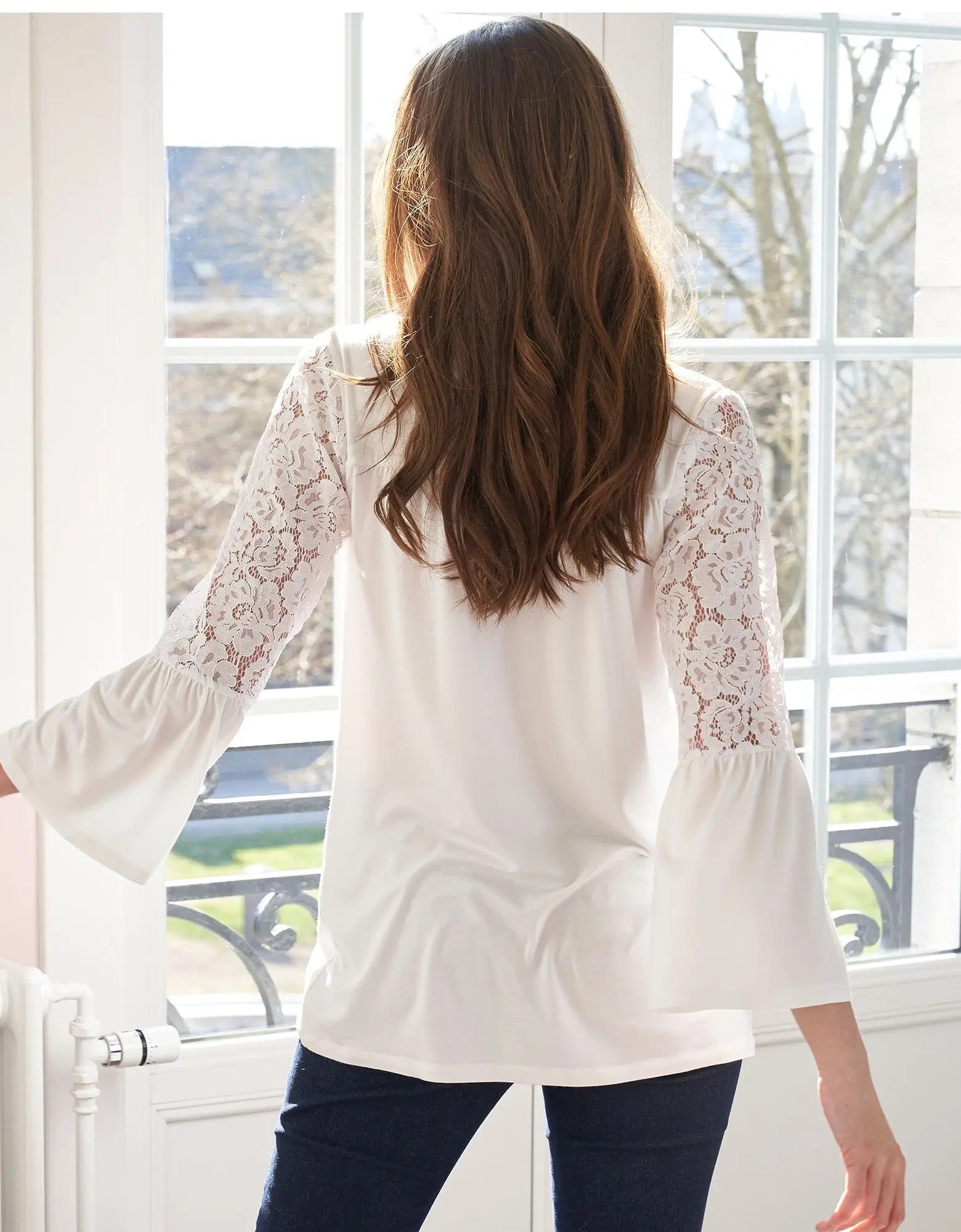Verona Lace Flare Blouse