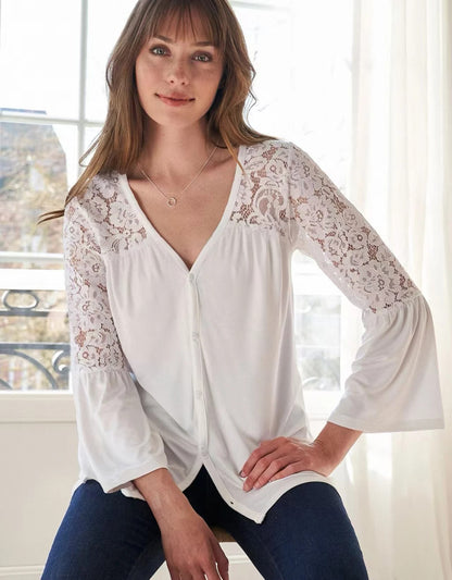 Verona Lace Flare Blouse