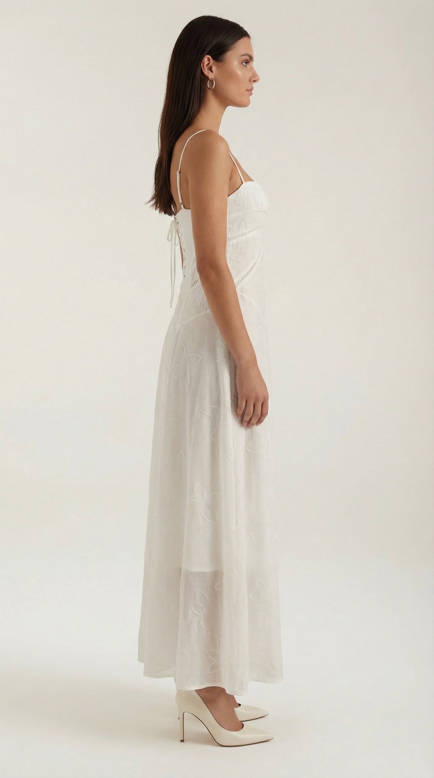 Verona Lace Jacquard Maxi Dress
