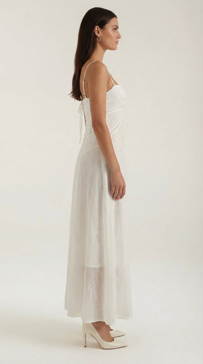 Verona Lace Jacquard Maxi Dress
