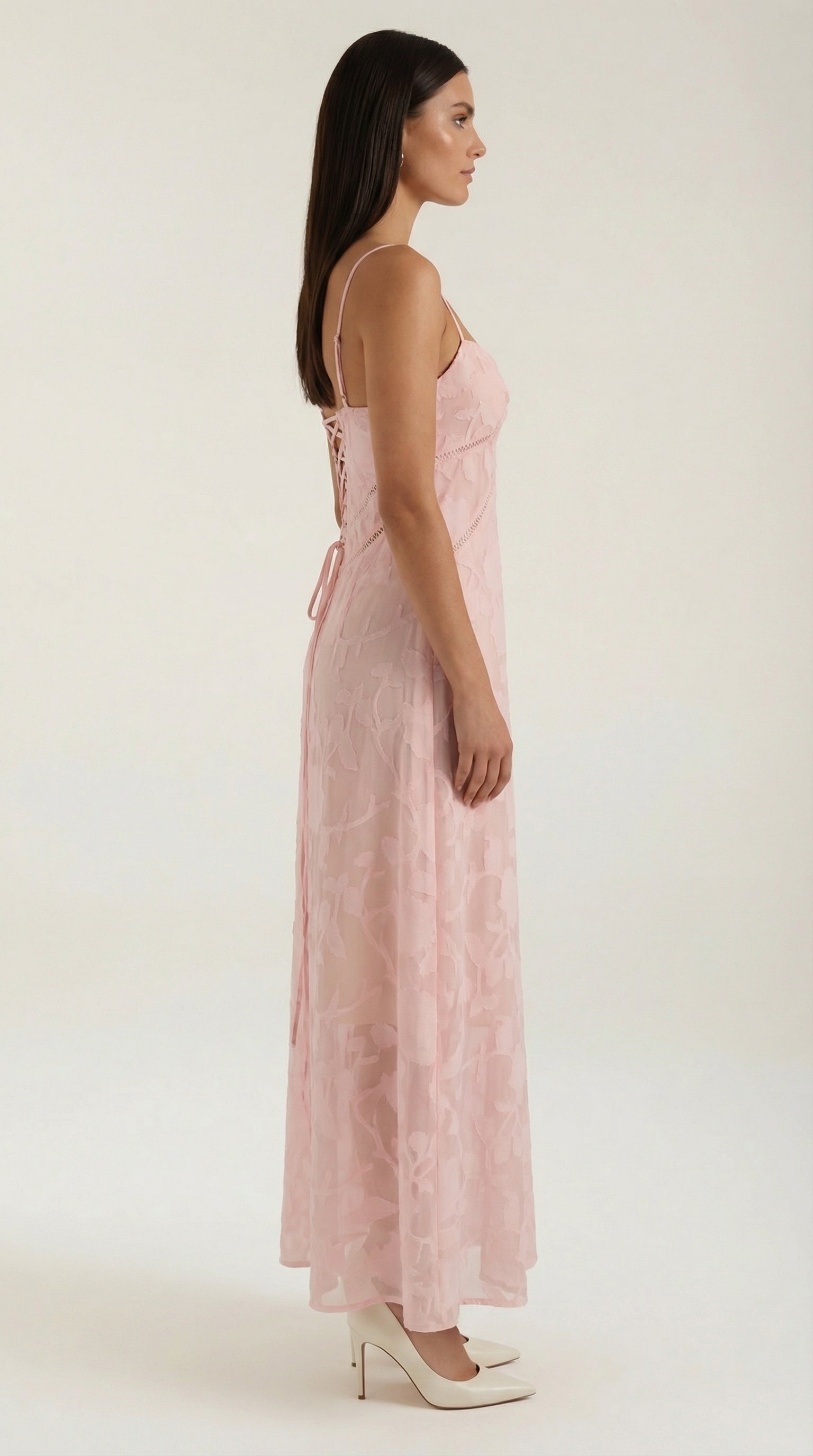 Verona Lace Jacquard Maxi Dress