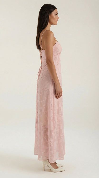 Verona Lace Jacquard Maxi Dress