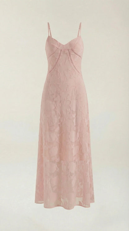 Verona Lace Jacquard Maxi Dress